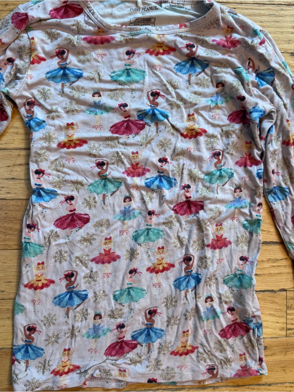Posh Peanut Girls Ballerina Nutcracker Pajama Set Bamboo Long Sleeve 8Y